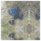 Tissu Grenouille bleue de dard de poison (Fermer)