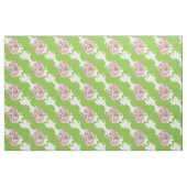 Tissu Grenouille rose et verte (Fat Quarter)