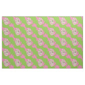Tissu Grenouille rose et verte (Fat Quarter)