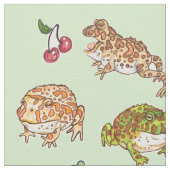 Tissu Grenouilles à cornes (Fermer)