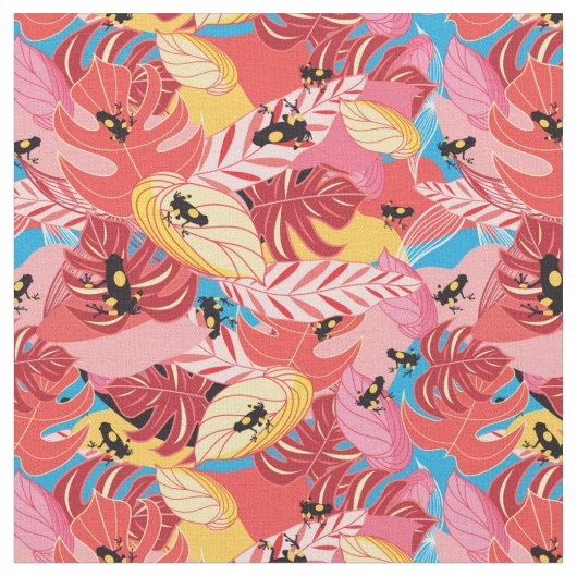 Tissu Grenouilles de jungle (Fermer)