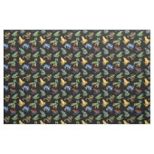 Tissu Grenouilles sur noir (Fat Quarter)