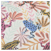 Tissu Grenouilles tropicales colorées (Fermer)