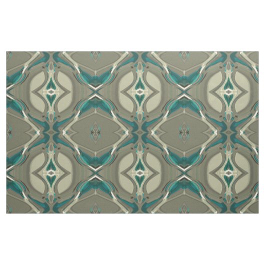 Tissu Grey and Blue Abstract (Fat Quarter)