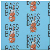 Tissu Grey Cat Jouer à une double basse ou Cello (Échantillon)