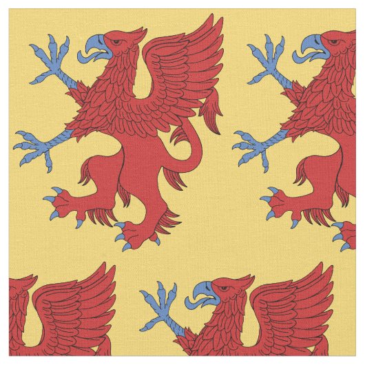 Tissu Griffin Rampant Gules (Fermer)