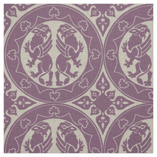 Tissu Griffins médiévaux (Échantillon)