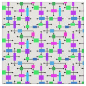 Tissu Grille de couleurs cool (Fermer)