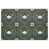 Tissu Grille de fleur de lune | Vert forêt foncé (Fat Quarter)