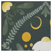 Tissu Grille de fleur de lune | Vert forêt foncé (Détail)