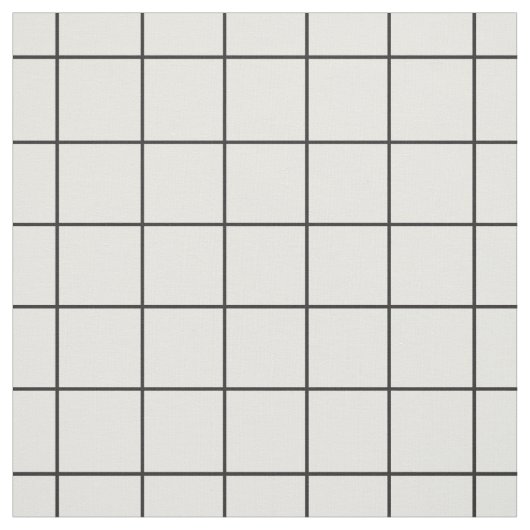 Tissu Grille noire et blanche (Échantillon)