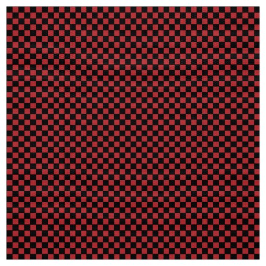 Tissu Grille noire et rouge : Gras & Design moderne (Échantillon)