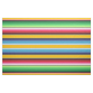 Tissu Grilles blanches de serape jaune mexicain