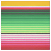 Tissu Grilles blanches de serape jaune mexicain (Échantillon)