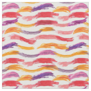 Tissu Grilles de peinture multicolores