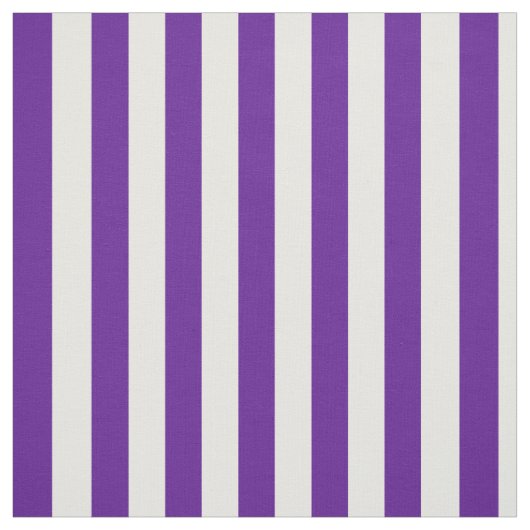 Tissu Grilles verticales violettes et blanches de prune (Échantillon)