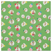 Tissu Grinch | Motif de points de Noël (Échantillon)