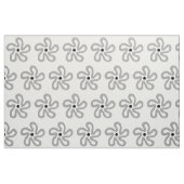 Tissu gris abstrait moderne de fleur (Fat Quarter)