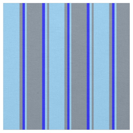 Tissu gris ardoise, bleu ciel clair et bleu (Fermer)
