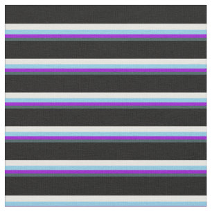 Tissu gris ardoise foncé, violet, bleu ciel, blanc et no
