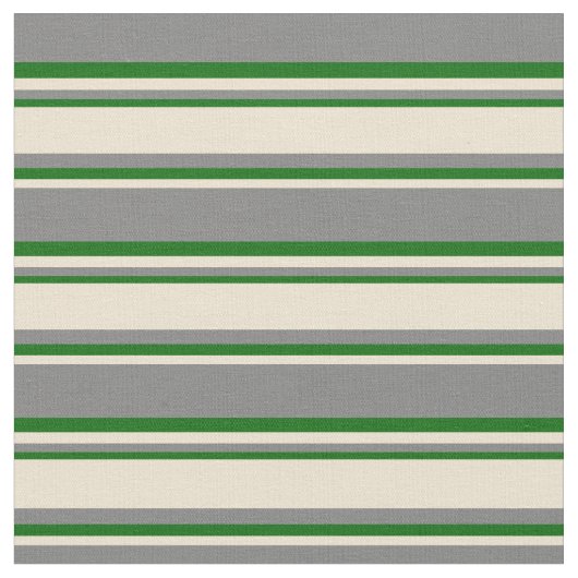Tissu Gris, beige et vert foncé Motif (Fermer)