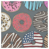 Tissu gris beignets américains (Fermer)