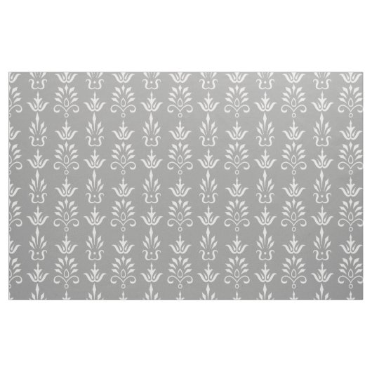 Tissu gris blanc élégant damassé (Fat Quarter)
