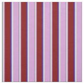 Tissu Gris, Blanc, Plum, Maroon & Bleu Gris (Échantillon)