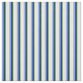 Tissu Gris, Bleu clair, Bleu, Vert foncé & Crème à menth (Échantillon)