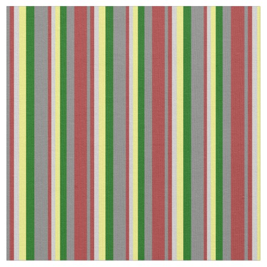 Tissu Gris, Brown, gris clair, jaune et vert foncé (Fermer)