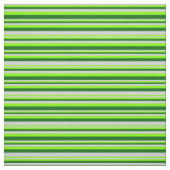 Tissu Gris clair, Chartreuse & Lignes Vert foncé (Échantillon)