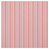 Tissu Gris clair et corail clair Lignes/Motifs (Échantillon)