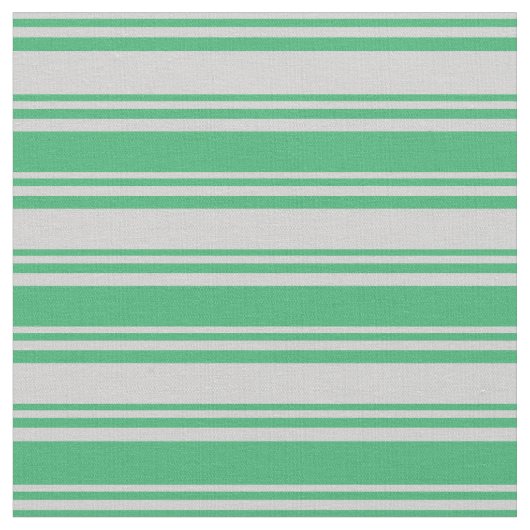 Tissu Gris clair et Motif vert mer (Fermer)