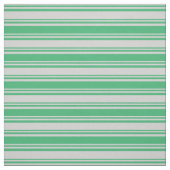 Tissu Gris clair et Motif vert mer (Échantillon)