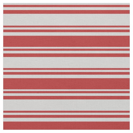 Tissu Gris clair et rayures rouges (Fermer)