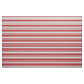 Tissu Gris clair et rayures rouges (Fat Quarter)