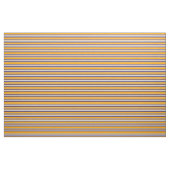 Tissu Gris clair, orange, sienne et lignes bleues (Yard)