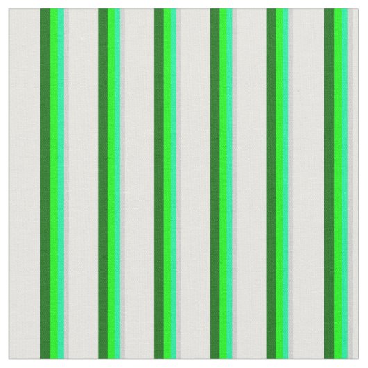 Tissu Gris clair, Vert, Lime, Vert foncé & Lignes blanch (Fermer)