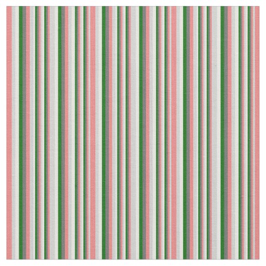 Tissu Gris, Corail clair, Vert foncé et Gris (Fermer)