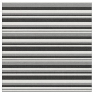 Tissu Gris, Cyan clair et Motif noir des rayures