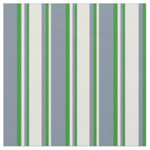 Tissu Gris d'ardoise claire, beige et vert forêt