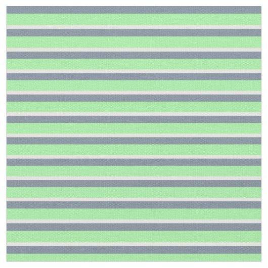 Tissu Gris d'ardoise claire, lignes vert et blanc (Fermer)