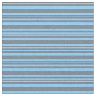 Tissu Gris d'ardoise et ciel clair Bleu rayures