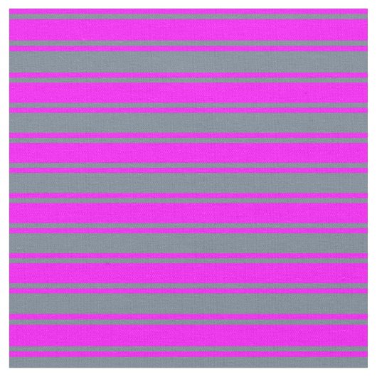 Tissu Gris d'ardoise et Motif de lin Fuchsia (Fermer)