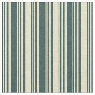 Tissu Gris d'ardoise foncée et rayures de verge d'or pâl