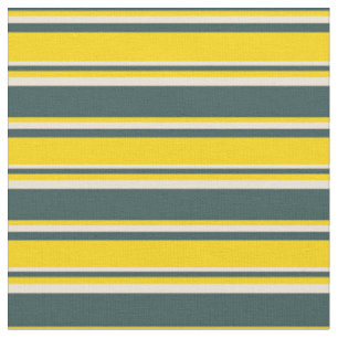 Tissu Gris d'ardoise foncée, Jaune & Bisque Grandes Bisq