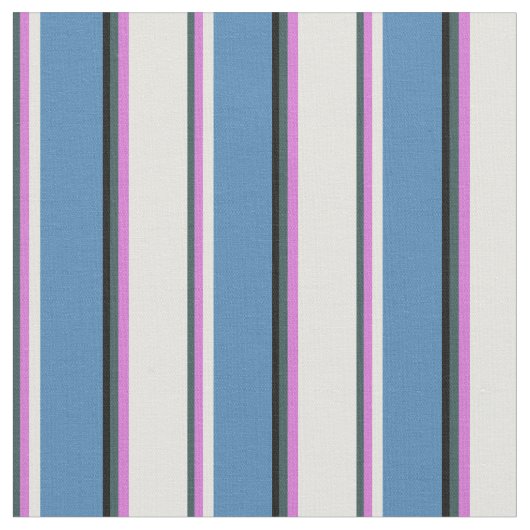 Tissu Gris d'ardoise foncée, orchidée, cyan clair, bleu (Fermer)