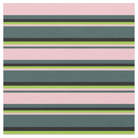 Tissu Gris d'ardoise foncée, rose, vert et noir (Fermer)