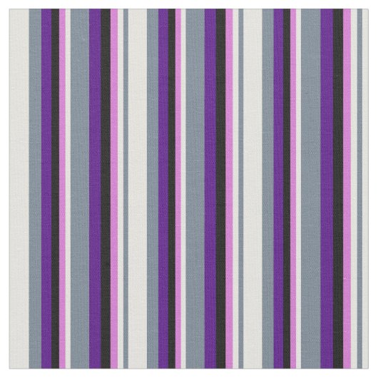 Tissu Gris d'ardoise, Jaune clair, Orchidée, Noir & Indi (Fermer)