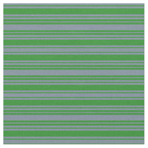 Tissu Gris d'ardoise légère et lignes vertes de forêt